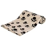 Trixie Manta para Perros Mascotas - Manta Sofa Suave Manta para Mascotas Perros Gatos Cálida Protección Manta Beany 100x70 cm Beige
