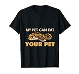 Hombre Mi mascota puede comer a su mascota Serpientes de cascabel Amantes Reptil Retro Camiseta