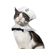 Namsan Cat Costume Dog Costume Sailor Hat Navy Tie by Namsan