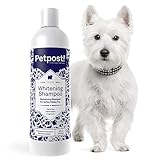 Petpost | Shampoo Blanqueador para Perros – El Mejor Tratamiento de Aclaramiento para Perros con Pelaje Blanco – Calmante Fragancia de Sandía – Para Malteses, Shih Tzu, Caniche – 474 mL