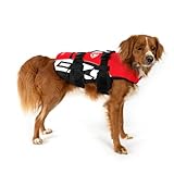 EzyDog Chaleco Salvavidas para Perros - DFD - Ideal para Natación y para que tu Cachorro esté Seguro en el Agua, Perros Seguridad Natación Ropa (L, Rojo)