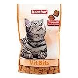 beaphar Vit bits - para Gatos - para apoyar el Suministro Diario de vitaminas - Aperitivos para Gatos - 1 Unidad (1 x 150 g)