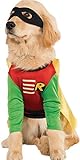 Disfraz Oficial de Rubie'S DC Comic Robin Teen Titans para Mascotas, Regalo de superhéroe, Talla L