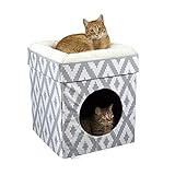Kitty City Cama Grande para Gatos, Cubo apilable para Gatos, casa Interior para Gatos/condominio para Gatos, rascador para Gatos