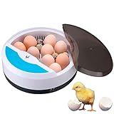 CHIKERS - Incubadora Automática de Huevos Gallina, Aves y Pollos | Incubadora Digital 9/13 Huevos de Polluelos con Control de Temperatura Uso Corral o Uso Doméstico | Regalo para Niños