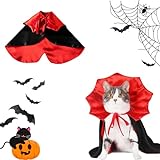 Capa Vampiro Poliéster ​Ropa Cosplay, Disfraz de Halloween/Fiesta para Mascotas, Gato, Cachorro