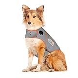 Thundershirt Dogs, Thundershirt - Chaqueta de ansiedad para Perro, Platino, Talla Grande de 40 a 60 Libras