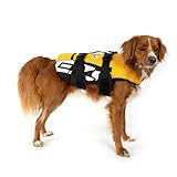 EzyDog Chaleco Salvavidas para Perros - DFD - Ideal para Natación y para que tu Cachorro esté Seguro en el Agua, Perros Seguridad Natación Ropa (L, Amarillo)