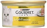 Purina Gourmet Gold Mousse comida para gatos con Pollo, 8 x 85 gr