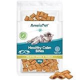 AmeizPet Golosinas Tranquilizante para Gatos - Calmante Alimento Seco para Gatos de Interior, 65 g (2.3 oz)
