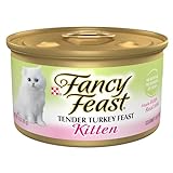 Fancy Feast Wet Cat Food, Kitten, tender Turkey Feast, 3-Ounce Can, pack of 24 by Purina Fancy Feast