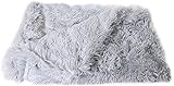 Cutefly Manta mullida de Felpa para Perros de Doble Cara súper Suave, cálida y Suave, Manta para Mascotas, Manta para Gatos, Manta para Dormir, Manta para Mascotas (36 x 56 cm, Gris Claro)