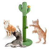 Mora Pets Rascador Gato Árbole para Gatos Cactus, 83x39cm (H x Ø) , Poste Rascadores de Sisal Natural, Color Grün