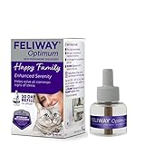 Feliway Recambio óptimo, la Mejor solución para aliviar la ansiedad de los Gatos, los conflictos y el estrés en el hogar, 48 ml (Paquete de 1)
