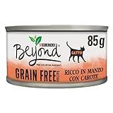 Purina Beyond Grain Free Mido Gatos Ternera y Zanahorias, 12 latas de 85 g