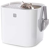 Cat Litter caja reutilizable maletero de gatitos y funcional moderno con tapa limpio
