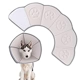 GOHHME Collar Isabelino Perro Collar Anti Mordida Collar Anti mordeduras para Mascotas para la protección postoperatoria y la reparación de heridas para Mascotas como Perros L