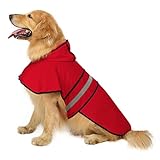 HDE - Poncho con capucha para perros y cachorros de tamaño pequeño a XL
