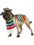 Rubie'S 887817S Disfraz Oficial de Serape Mexicano para Mascotas
