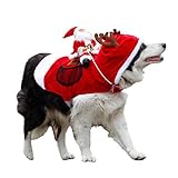 royalwise Disfraz de Papá Noel Corriendo de la Marca Ruw03-Rd-Xl para Perros, Gatos, Ropa para Mascotas, Color Rojo, Talla XL