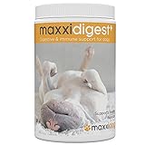 maxxidog – maxxidigest+ Probióticos, prebióticos y enzimas digestivas para Perros - Ayuda Avanzada a la digestión Canina & al Sistema inmunológico - Sin Polvo OGM - Dos tamaños 375 g