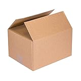 Only Boxes, Cajas de Cartón, Canal Simple Reforzado, Caja almacenaje, Dimesiones: 40 x 30 x 20, Caja con solapa, 20 Unidades