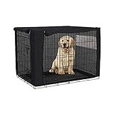 chengsan Funda para cajón de perro para cajas de alambre, resistente al viento, poliéster resistente al viento para mascotas (solo cubierta, 36 pulgadas)