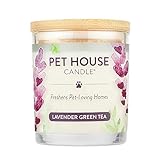 Pet House Candle - Vela que elimina el olor de las mascotas (12 fragancias), cera de soja natural, larga duración de 70 horas, exenta de parafina, 100% no tóxica, regalo para los amantes de los animales