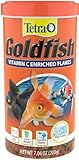 Tetra Goldfish Flakes, Dieta nutricionalmente equilibrada para Peces de Acuario, Copos enriquecidos con Vitamina C, 7.05 onzas