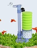 UPETTOOLS Filtro de Esponja bioquímica para Acuario, Bomba de Aire de una Sola Cabeza, Bio Esponja Filtro de Espuma para Tanque de Peces