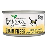 Purina Beyond Grain Free Comida húmeda Natural para Gato sin Cereales con Pollo, 12 latas de 85g
