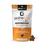 VETRISCIENCE Glycoflex 3 Suplemento clínicamente probado para cadera y articulaciones con glucosamina para perros, 120 masticables, suplemento de apoyo de movilidad recomendado por veterinarios con