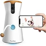 Furbo - CÁMARA para Perros: Telecámara HD WiFi para Mascotas con Audio Bidireccional, Visión Nocturna, Alerta de Ladrido y Lanzamiento de Golosinas, Diseñado para Perros
