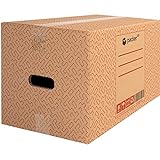 packer PRO Pack 20 Cajas Carton para Mudanzas y Almacenaje Ultra Resistentes con Asas 430x300x250mm