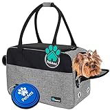 PetAmi Airline - Bolsa para Perro, aprobada por la aerolínea, Portador de Mascotas de Cara Suave para Perros pequeños | Elegante Bolso de Mano para Mascotas