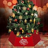 Falda Para árbol De Navidad, 40*25cm Árbol De Navidad Falda Del árbol De Navidad Hexagonal Plegable Valla Del árbol De Xmas Decoración Interior Navideña Papá Noel, Huella De Alce Deco Xmas, Style B
