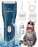 oneisall Tranquila máquina de afeitar para gatos, pequeña máquina de corte de pelo para gatos de pelo largo con afeitadora para gatos con motores potentes