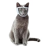 Protector facial de gato, bozal de PVC transpirable para gatos