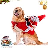 Pet Disfraces Navidad, Ropa Navidad Perro, Disfraz Papá Noel Pet, Christmas Pet Traje Fiesta, Traje De Navidad Perro, Disfraz Navidad Perros, Adecuado para Navidad, Fiesta, Cumpleaños