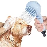 Pulverizador de ducha para mascotas, HPYLIF·H herramienta de limpieza para perros y gatos, ideal para el baño, el cuidado, masajear y lavar