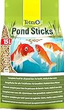 Tetra Pond Sticks 15 L - Alimento para peces de estanque, para peces sanos y agua clara, diferentes tamaños