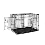 dibea lionto Jaula Transporte Plegable para Perros Caja de Transporte, (L) 76x49x56 cm Negro