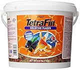 Tetra Goldfish Escamas Cubo de 2 Libras, Dieta equilibrada nutricionalmente para los Peces de Acuario