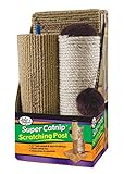 Four Paws Super Catnip - Rascador para gato, sisal y alfombra (55,8 cm), color marrón