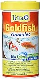 Tetra Goldfish Granules - Alimento granulado para carpines dorados y otros peces de agua fría, lata 500 ml