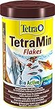 TetraMin Flakes Alimento para peces en forma de escamas, para peces sanos y aguas claras, 500 ml