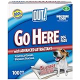 OUT! Go Here Almohadillas absorbentes para mascotas y cachorros | 100 almohadillas