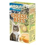 ARQUIVET Cheese bits de Queso 40 gr - Snacks para Gatos - Bocaditos de Queso para Gatos - Golosinas, chucherías, premios, recompensas, chuches para Gatos