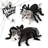 Disfraz De Halloween del Gatos Perros, Araña De Disfraces De Perro Ropa para Perros y Gatos, Disfraces Divertidos de Halloween para Mascotas (Araña)