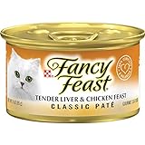 Purina Fancy Feast Wet Cat Food, Classic, tender Liver & Chicken Feast, 3-Ounce Can by Purina Fancy Feast